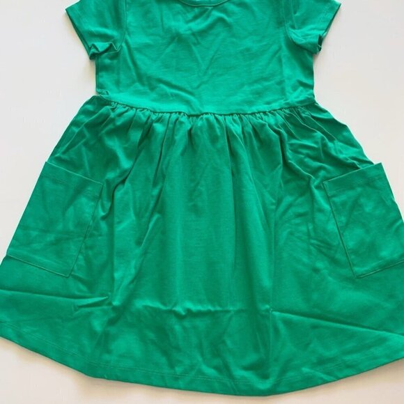 NEW Hanna Andersson Green Girl Play Dress with Pockets 5T - Picture 3 of 8